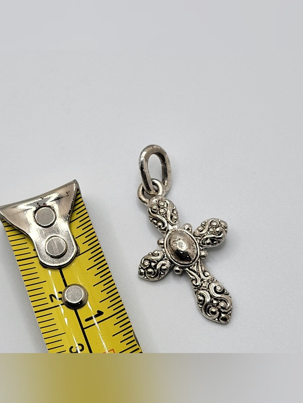 Silver Ornate Cross Pendant